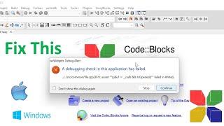 Fix Codeblock A Debugging Check In This Application Has Failed