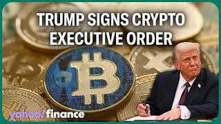 Trump signs crypto executive action. Here's what to expect