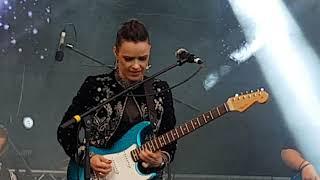 Erja Lyytinen 2019 - solo guitar - Open Air Blues Festival 2019, Brezoi, Romania