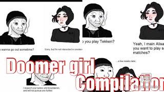 Doomer girl meme compilation. 