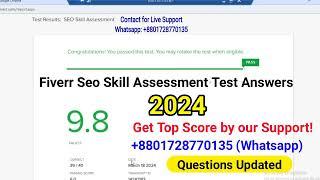 Fiverr Seo Skill Assessment Test Answers 2024