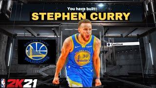 NBA 2K21 STEPHEN CURRY BUILD! THE BEST SHARPSHOOTING BUILD IN THE GAME!