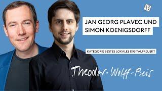 Theodor-Wolff-Preis 2023: Jan Georg Plavec und Simon Koenigsdorff / TWP-Nominierte