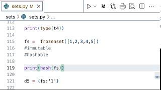 Sets & Frozensets Deep dive.