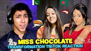 Pakistani React on Bangladeshi Tiktoker | Miss Chocolate Transformation TikTok Videos | Maadi Reacts