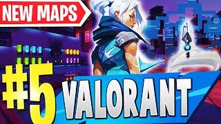 TOP 5 Best VALORANT Creative Maps In Fortnite | Fortnite Valorant Map CODES (VERY FUN)