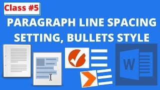How To Set Paragraph |Make Own Bullets Style In MS-Word CLASS 5