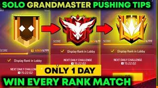 Free Fire Solo Rank Push Tips And Tricks | Win Every Ranked Match | How To Push Rank In Free Fire