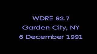 WDRE 92.7 Garden City, NY - 6 December 1991