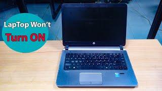 How to Fix - Hp Laptop Wont Turn On / No Power laptop repair