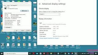 Manage Display Setting In Window 10 and Fix Screen Resolution Setting Problem