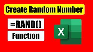 How To Use Rand Function In Excel