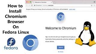 Chromium Browser Install on Fedora linux  install terminal in Linux  @iwcoding