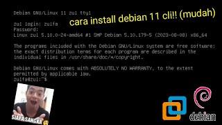 Cara Menginstal DEBIAN 11 CLI di  VMWare Workstation