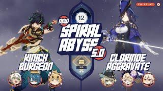 New Spiral Abyss 5.0 - C0 Kinich X C0 Clorinde | Floor 12 Full Star