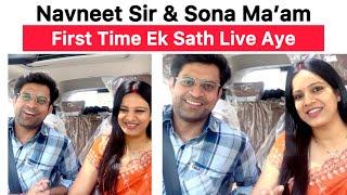 Navneet sir and Sona ma’am ek sath first time live aye ️ #navneetsirsonamam #navneetsir #sonamam