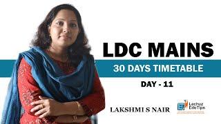 30 DAYS TIMETABLE FOR LDC MAINS EXAM PREPARATION