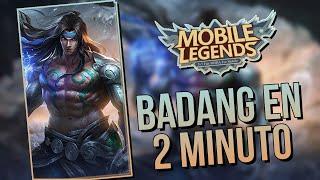 BADANG EN 2 MINUTOS  Como usar a Badang, Badang Guía  Badang tutorial - MOBILE LEGENDS ESPAÑOL