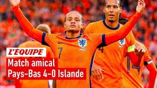 Tous les buts de Pays-Bas - Islande - Foot - Amical