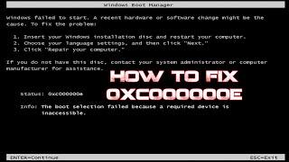 How to Fix Error code "0x000000e" in windows 7