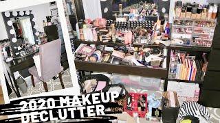 THROWING AWAY OVER $1000 WORTH OF MAKEUP | DECLUTTER 2020