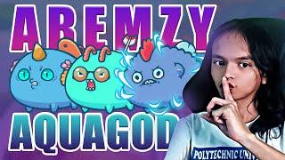 Road to Rank 1 Aremzy Aqua God | 999 IQ Gameplay | Axie Infinity