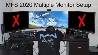 Microsoft Flight Simulator 2020 Multiple Monitor Setup Problem and Solution (Game Dev Perspective)