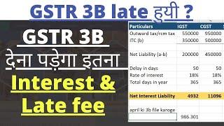 GSTR 3B late fee & interest march 2023 |