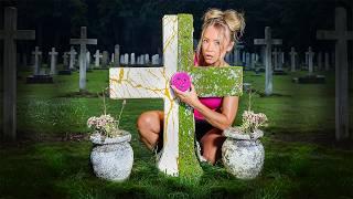 Girl Cleans Abandoned Graves At Night