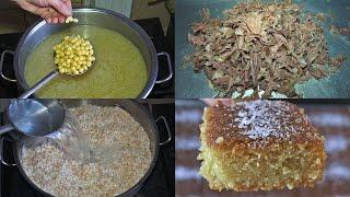 Ramadan Food Recipes Chicken Chickpeas Damascus Dessert Meat Soup and Thin Noodle Meat Rice