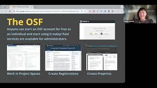 OSF for Institutions: Tools and Insights for Academic Librarians and Research Support Staff