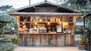 100+ Minimalist Cafe & Coffee Shop Design Ideas, Small Coffee Shop Budget Concept Design #495