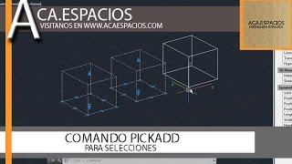 PICKADD COMMAND - AUTOCAD