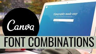 Font Combinations | Canva Tutorial