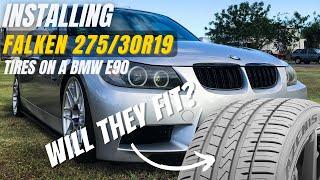 Is this the fattest tire you can fit on the BMW E90? LET'S FIND OUT!