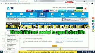 How to open FD online instantly in SBI within 5 minutes ?