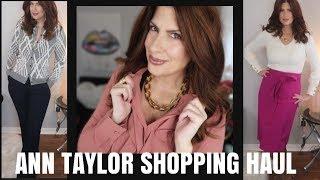 ANN TAYLOR SHOPPING HAUL TRY ON LOOK BOOK