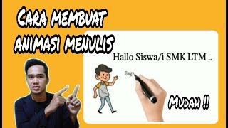 Cara membuat video animasi tangan menulis | Dera Hidayat