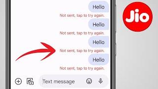 Not Sent Tap To Try Again Jio Sim | Jio Sim Message Not Sent Problem