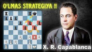 Hech qachon eskirmaydigan partiya !! Xose Raul Capablanca vs William Winter. Gastings 1919