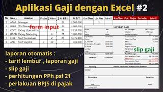 Aplikasi Gaji / Payroll Dengan Excel #2