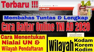 Terbaru !!! Cara Daftar Online TNI AD 2020 [Tamtama, Bintara, Perwira]