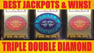 Nothing but JACKPOTS and BIG WINS on Triple Double Diamond! High Limit! Coin Slots! Handpays!