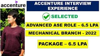 Accenture Advance ASE Latest Interview Experience | 6.5 LPA | Accenture Interview Questions