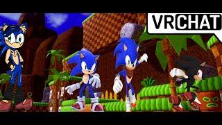 Older Spicy Sonic meets his younger self feat. Boom Sonic and Nice Shadow| vrchat