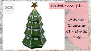 Instructions for the plotter file Advent calendar Christmas tree SVG file