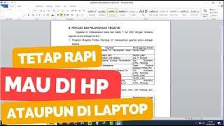 Cara Menyimpan Microsoft Word Agar Tidak Berantakan di HP dan Laptop Lain