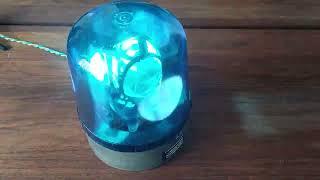 Pintsch Bamag Blue Spinning Emergency Light