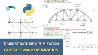 Size Optimization of Truss Structure using Particle Swarm Optimization in Python Code