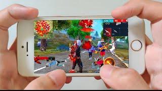 Iphone 6 Free Fire Gameplay 20 kill ️Settings Free Fire max Ultra+HUD+DPI+1 gb ram